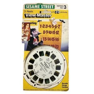 Sesame Street Counting view master 3 Reels Pack 1982 Muppets